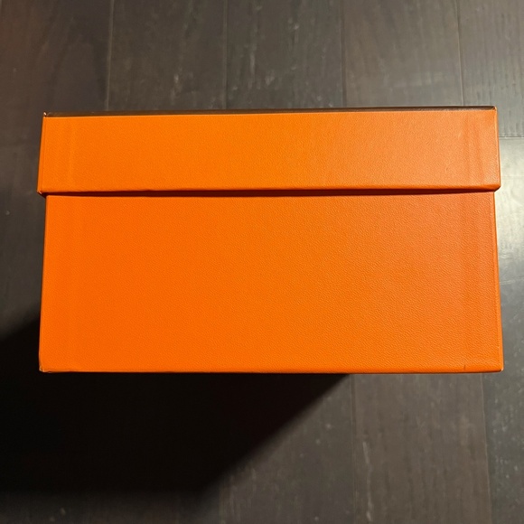 Hermes medium empty box case decoration storage orange ribbon tissue - Picture 5 of 14